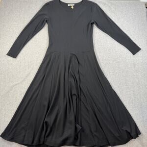 Vintage Lew Magram Long Sleeve Fit and Flare Dress Size Small Cotton Whimsygoth